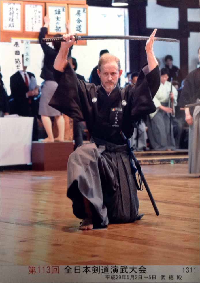 Patrik Demuynck sensei at the Kyoto taikai in 2017